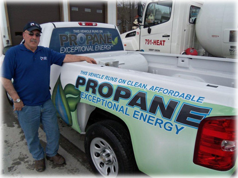 CES Pickup Powered by Propane