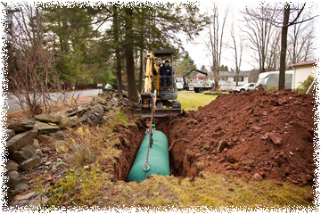Underground Propane Tank Being Set from CES